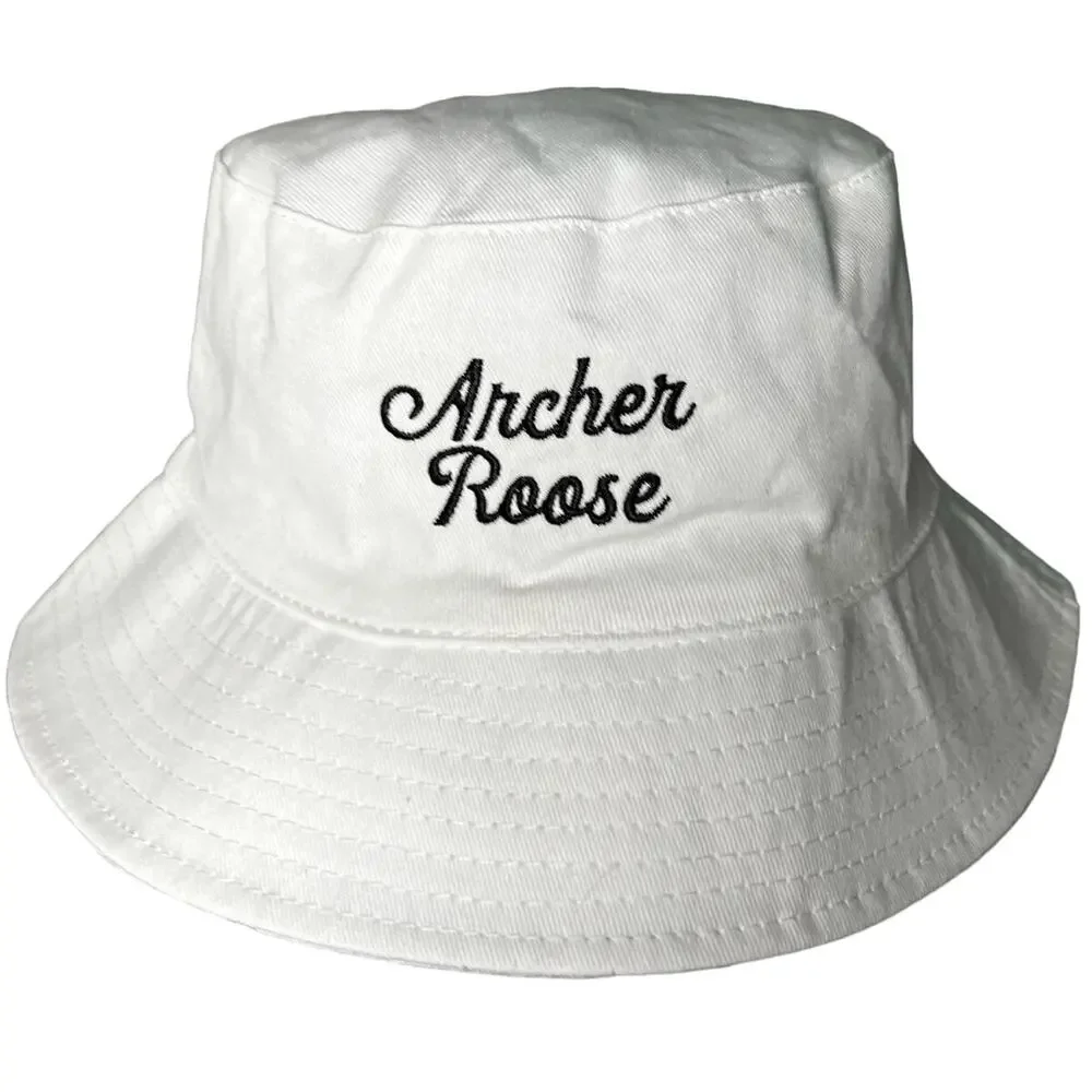 Reversible Bucket Hat Unisex One Size White & Black Y2K